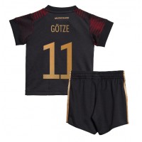 Maglie da calcio Germania Mario Gotze #11 Seconda Maglia Bambino Mondiali 2022 Manica Corta (+ Pantaloni corti)